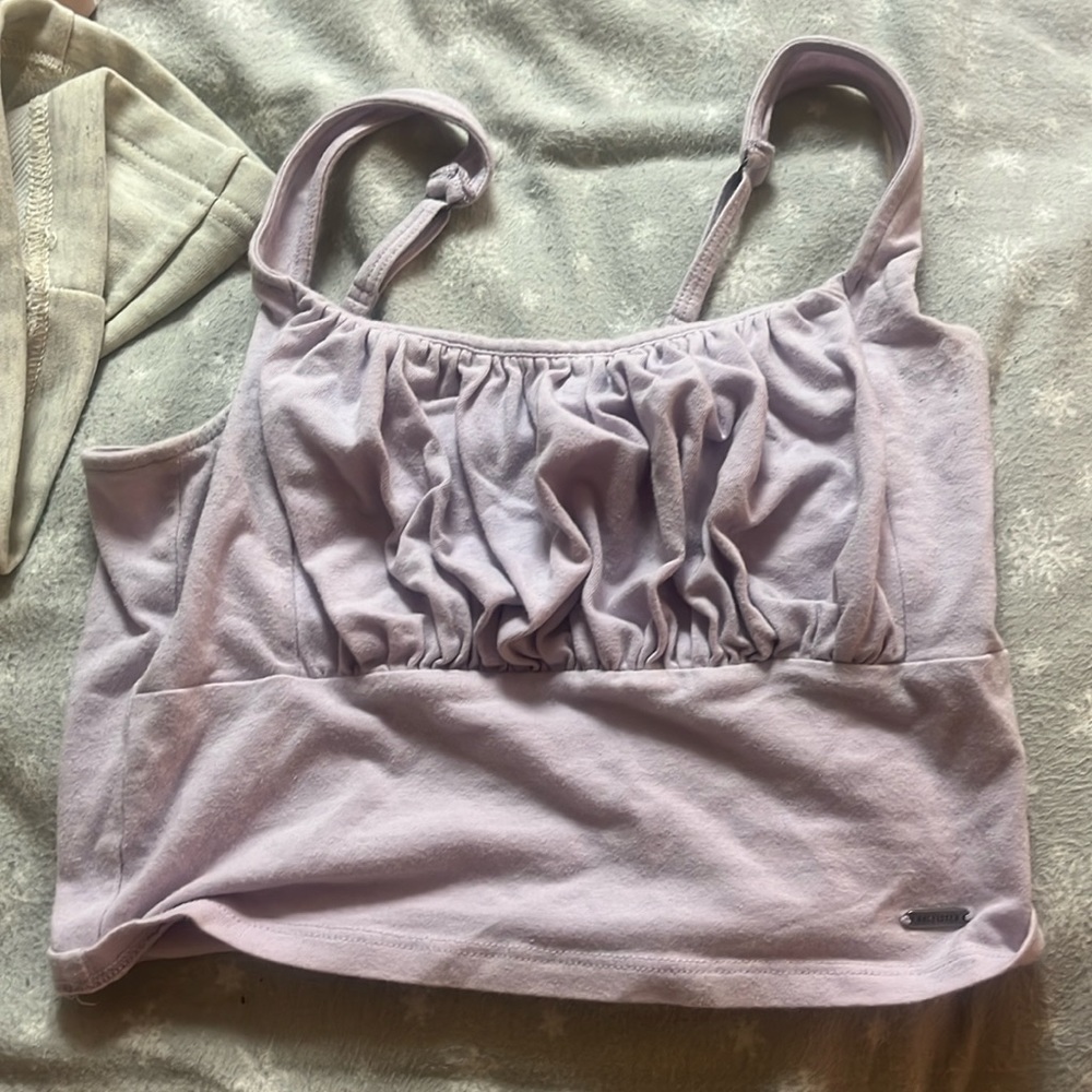 ruched tank top